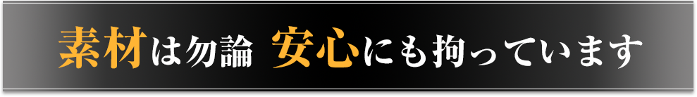 強気のお値段には理由があります。